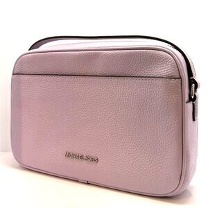 Michael Kors Jet Set Small Leather Camera Crossbody Bag - Light Quartz